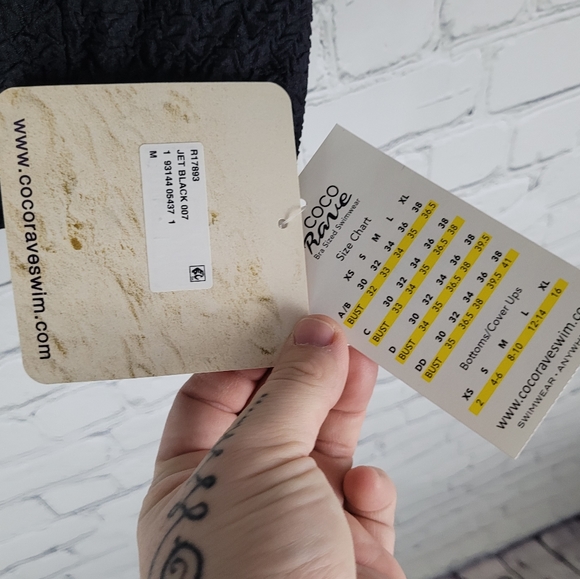 COCO RAVE | gingham ruffle multi strap soft cup textured bikini top - Picture 4 of 6